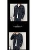 2025 Spring Men's Slim Fit Korean Style Denim Jacket, Plus Size Fashion Casual Cardigan Coat