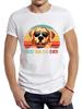 TEEHUB Fathers Day Vintage Best Dog Dad Ever Men T Shirt Graphic Cloth Casual Male Tops Hipster