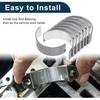Connecting Rod Bearing Set No.1304174030 for Toyota Camry 1992-2001 Engine Rod Bearing Kit Metal Silver Tone 8 Pcs