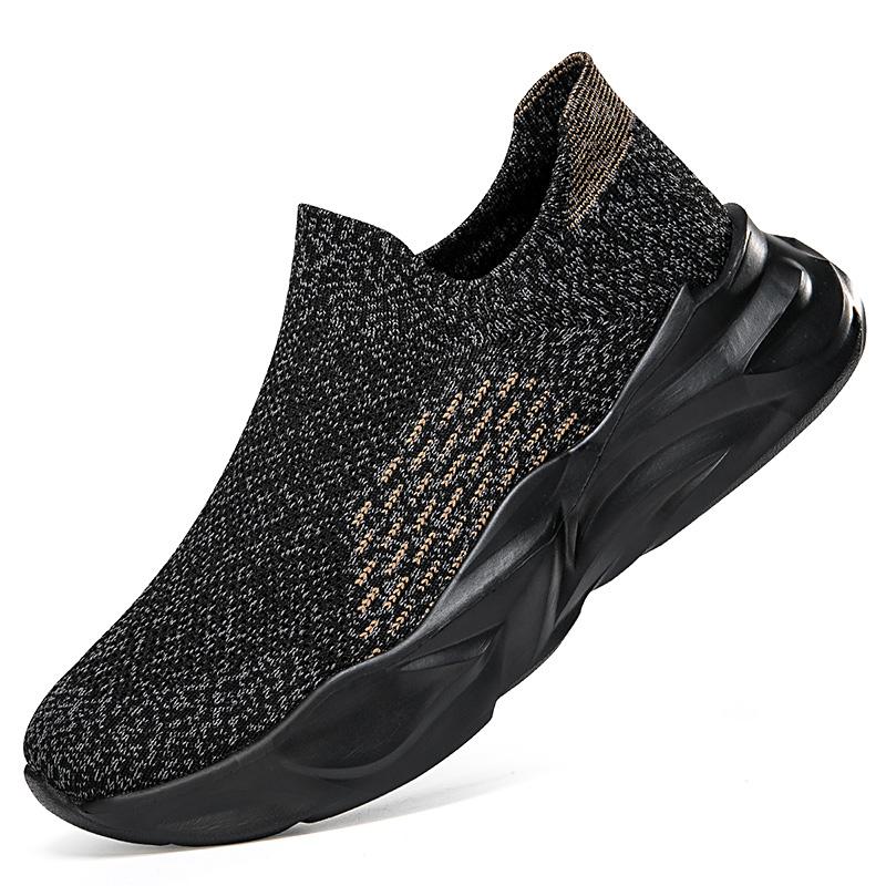 Ultra Lightweight Socks Shoes Men Women Breathable Knitted Casual Sneakers Slip-on Loafers Thick Sole Walking Footwear