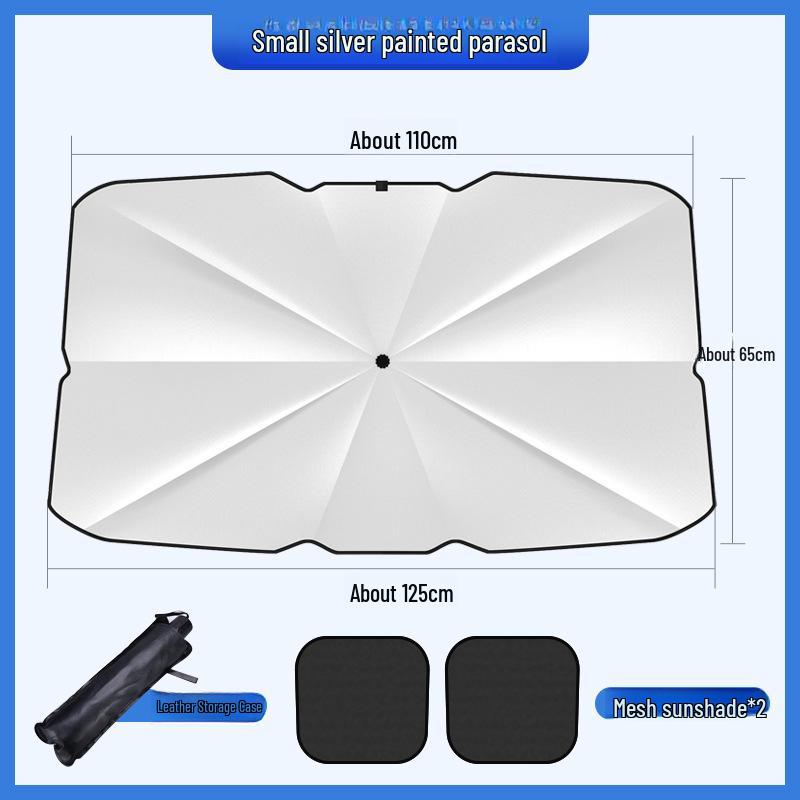 Parapluie rétractable pour voiture - Pare-soleil avant à isolation thermique