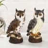 Resin Owl Statue Fake Owl Outdoor Sculpture Garden Decor Animal Sculpture Home Decor Lucky Owl Craft for Living Room Office