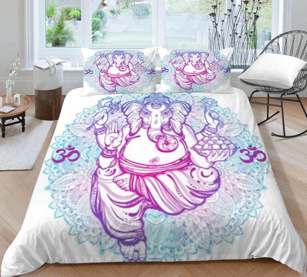 Bohemian Style Duvet Cover Set Boho Bedding Cover Pillowcase Boho Home Bed Clothes Man Quilt Cover King Size Bed Clothes