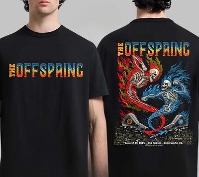 The Offspring Keep Em Separated Inglewood Kalifornien T-Shirt Doppelseitig High-End Luxus ist für Männer und Frauen Top Y2k