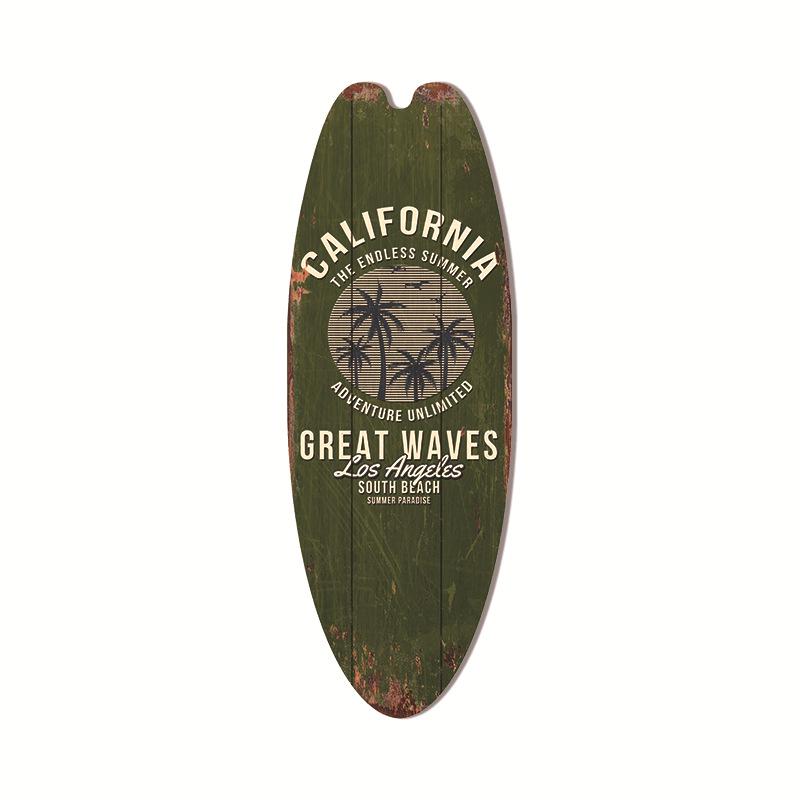 Hawaiian Surfboard Pendant Beach Wall Decoration Sign