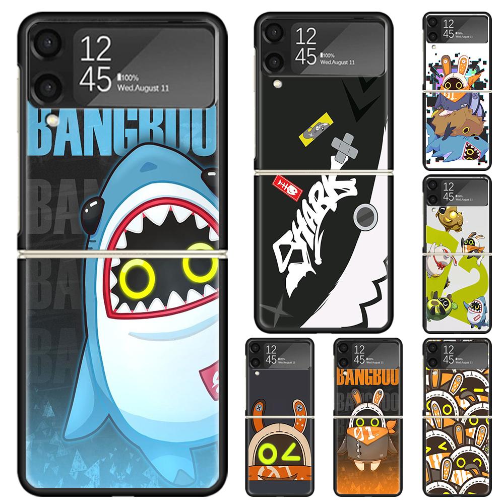 Zenless Zone Zero ZZZ Bangboo Hard PC Phone Case For Samsung Galaxy Z Flip 7 6 5 4 3 Black ZFlip7 ZFlip6 Flip5 Flip4 Flip3 5G Pr