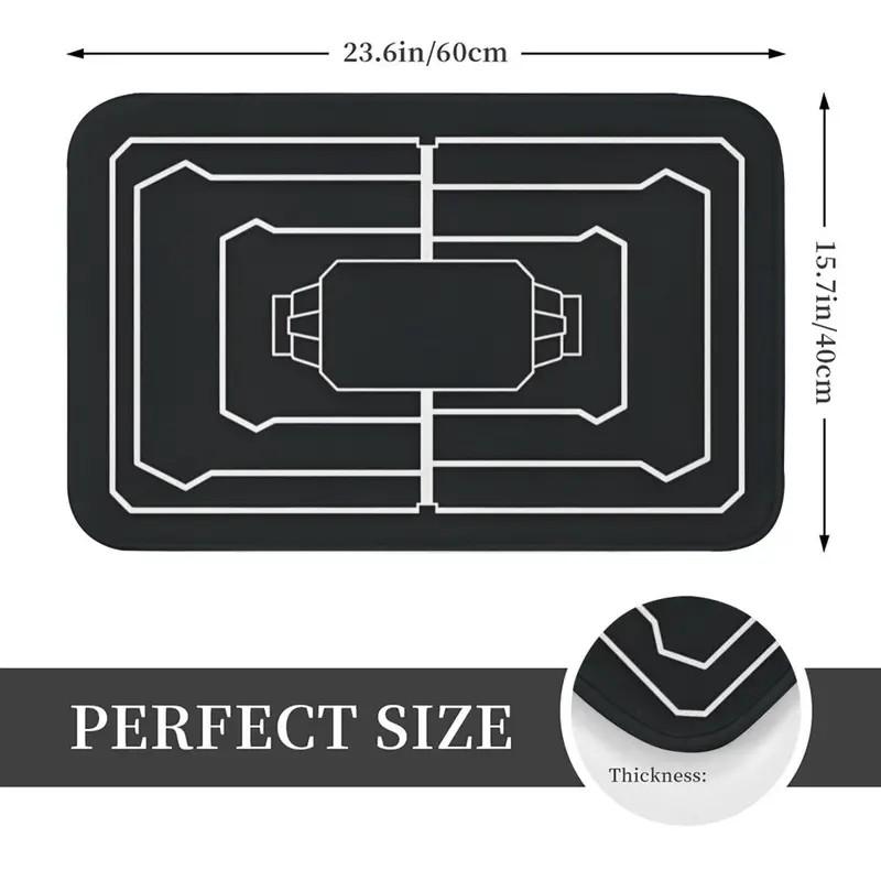 Simple Line Carpet, Entrance Door and Foyer Carpet, Anti-slip and Dirt-resistant Carpet, Bathroom Carpet, Home Decoration