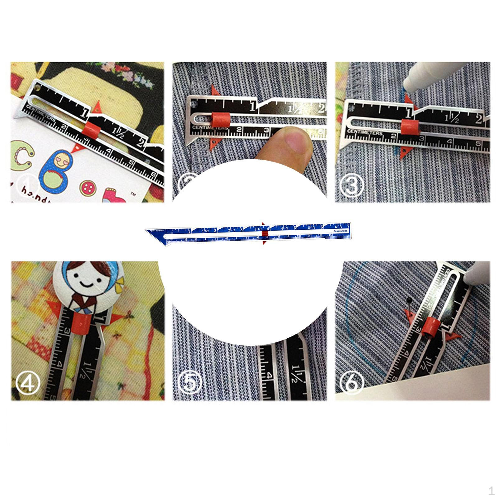 Machine Seam Essential Tool Plastic Stitch Knitting Ripper Aluminum Point Turner 8  for Hems Sewing