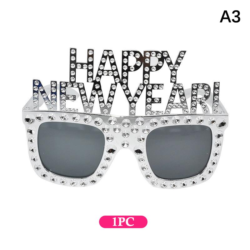 Funky Glasses For Christmas 2026 And  Year'S Gifts Happy  Year Decorative Glasses Party Props  Year Party Supplies