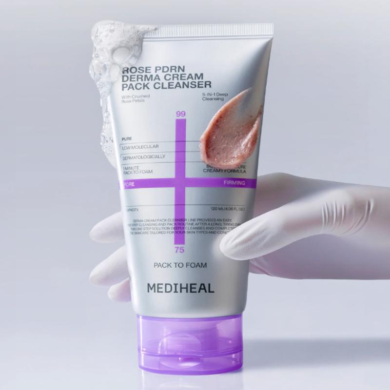 Mediheal Rose PDRN Derma Cream Pack Cleanser 120ml