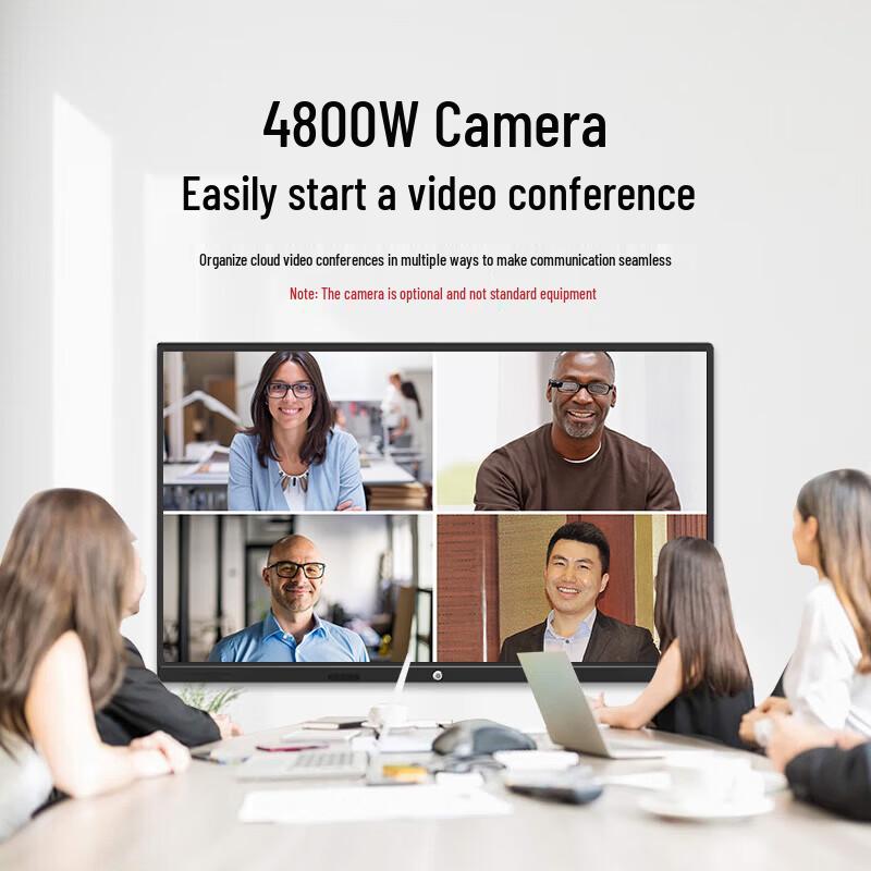 LUOBAOYI 50-inch 4K Interactive Conference Display with Mobile Cart (CN version)
