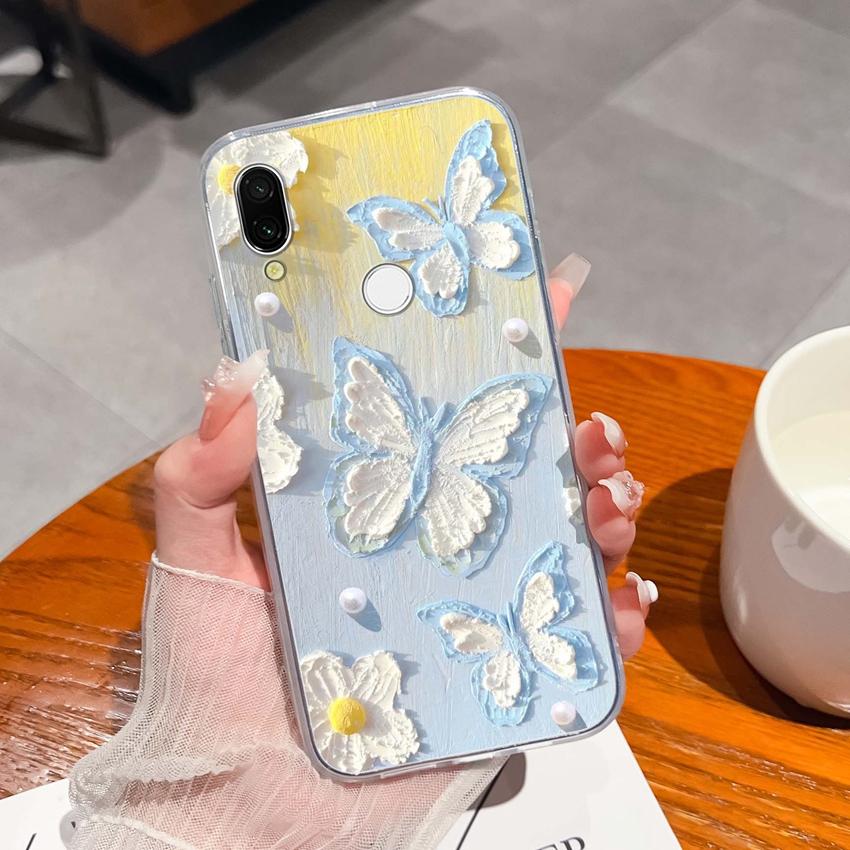 Für Xiaomi Redmi 7 7A 8 9C 9T 10A Mode Buchstaben Handytaschen Ultradünne Transparente TPU Staubdichte Schutz Weiche Rückseite Für Xiaomi Handyhülle