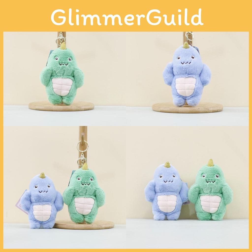Adorable Muscle Plush Dinosaur Keychain Cute Stuffed Toy For Backpacks Purses Or