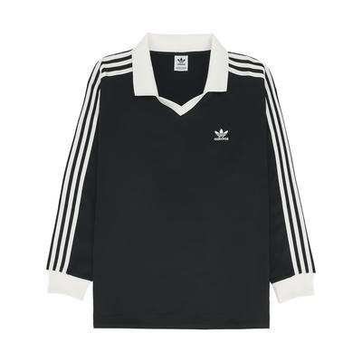 (W) 3-Stripes Satin Long Sleeve T-Shirt Black - KR Sizing