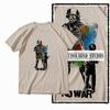 Coolmind X0010 100% Cotton Anti-war Print Exclusive Graphic Men T Shirt Big Size Men Tshirt Casual T-shirt for Men Tees