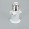 AC 100-240V E27 To E27 2-pin EU Plug LED Bulb Lamp Adapter Lighting ABS Holder Base Connector Screw Light Socket Conversion 4A P