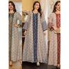 Indonesia Middle East Turkey Arab Dubai Saudi Gauze Embroidered Sequin Robe Dress Dresses
