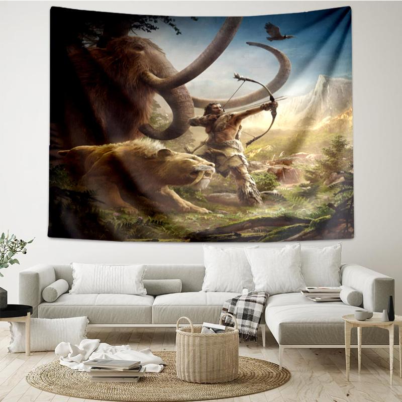 Far Cry Print Tapestry, Backdrop, Easy Setup, Ideal for Bedroom, Office & Living Room, with Aesthetic Wall Hanging Decor.