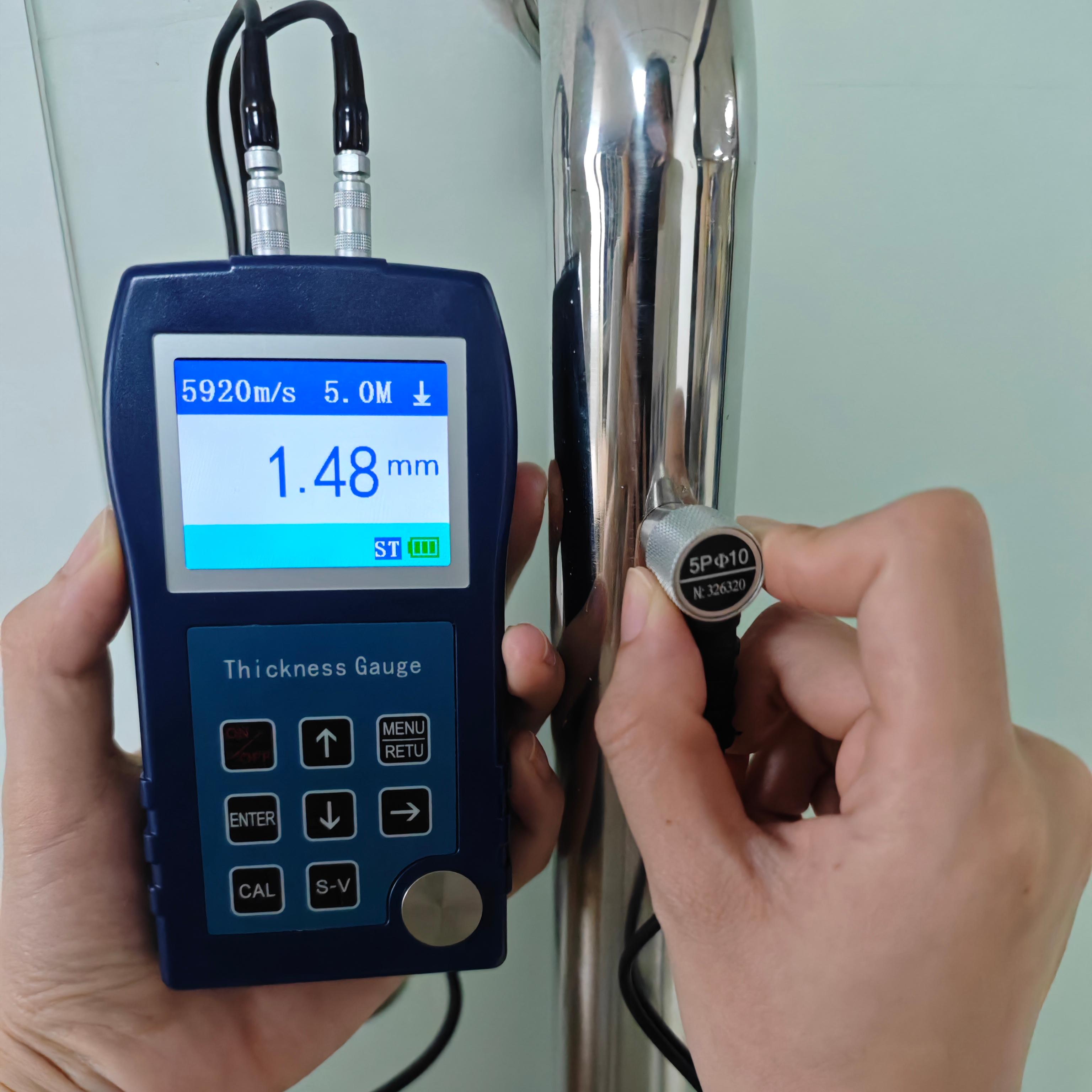DONGRU DR85S Ultrasonic Thickness Gauge 0.75-400mm (Steel) 0.01mm Resolution ABS Plastic Material 1 Year Warranty синий