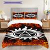 Supernatural Symbol Fire Background Threepiece Set 1 Duvet Cover 2 Pillowcase Without Core Christmas Birthday Gift