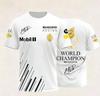 Boy 3D T-shirt Max Verstappen Racing Theme T-shirt with World Champion Logo & Signature for Racing Fans Daily Wear