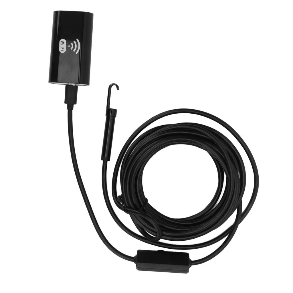 Industrial Endoscope 1200P HD 8mm Lens Wifi Inspection Camera IP68 Waterproof Adjustable LED for