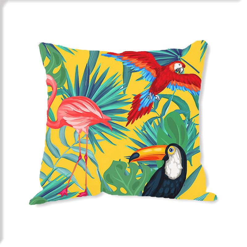 Pillowcase Green Planting Nordic Simple Linen Home Decoration Cushion Cover Design Cushion Cover