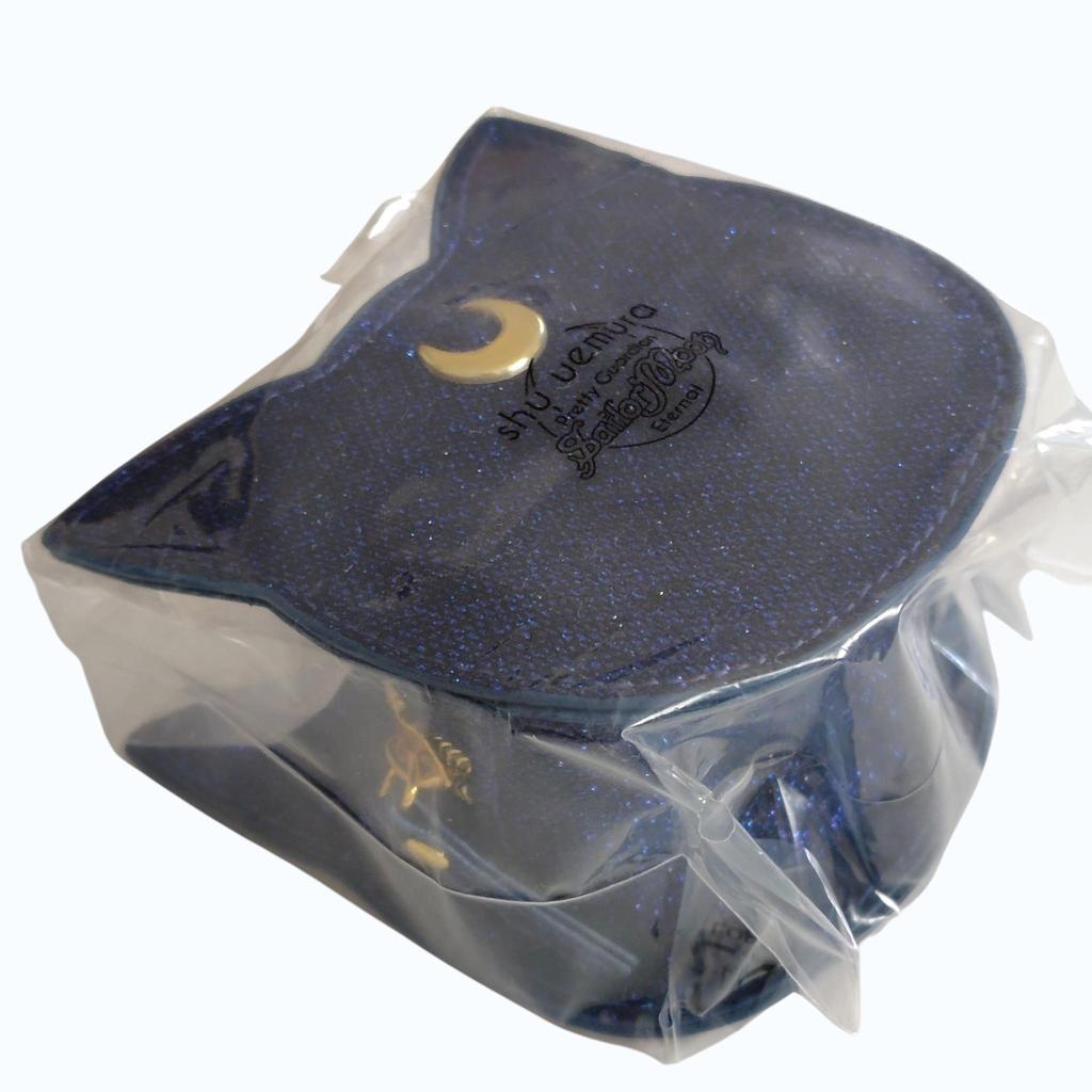 Sailor Moon X Shu Uemura Eternal Limited Edition Luna Pouch Japan Exclusive Cosmetic Case Cat Design New Rare Collectible Accessory Gift Bag