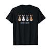 Bunny Squad Funny Rabbit Team T Shirt Vintage Washed Casual For Everyday Wear Streetwear Comfor