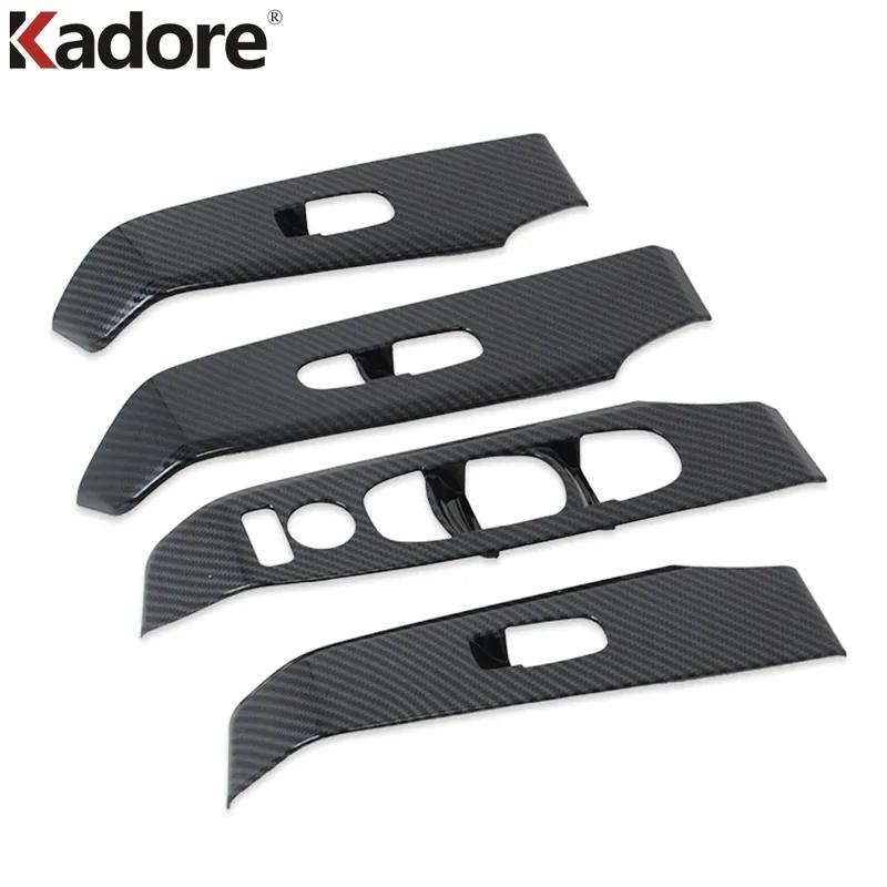 For Nissan Altima -  2024 2025 Carbon Fiber Car Inner Door Window Lift Switch Button Panel Cover Trim Accessories