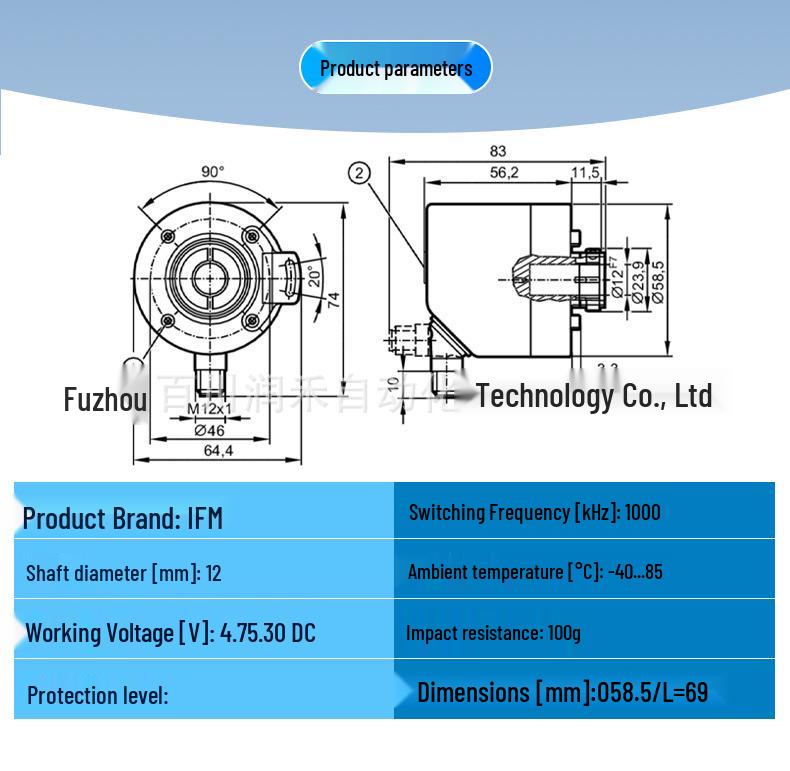 ROP520 Ifm Incremental Encoder: Hollow Shaft & Display – New Stock Inquiry