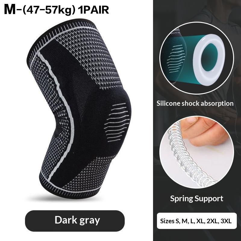 1Pair Knee Pads 360-Degree Knee Support Flexible Fabric Comfortable And Non-Slip For Running, Basketball, And Weightlifting