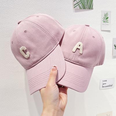 Różowa Czapka Baseballowa z Kokardą dla Kobiet Y2K Koreańska Sprana Dżinsowa Czapka Snapback Niszowy Projektant Lato Regulowana Haftowana Dziewczęca