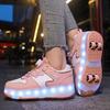 Kid's  Luminous  Sneakers Running Shoes Children's Glowing Sneakers with Charging Boy Luminous Sneakers