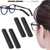 Rutschfester Halter für Brillenpaare Cover Ohrhaken Silikon Sonnenbrille Brillenbein Bügelspitzen Schwarz Weiß Braun