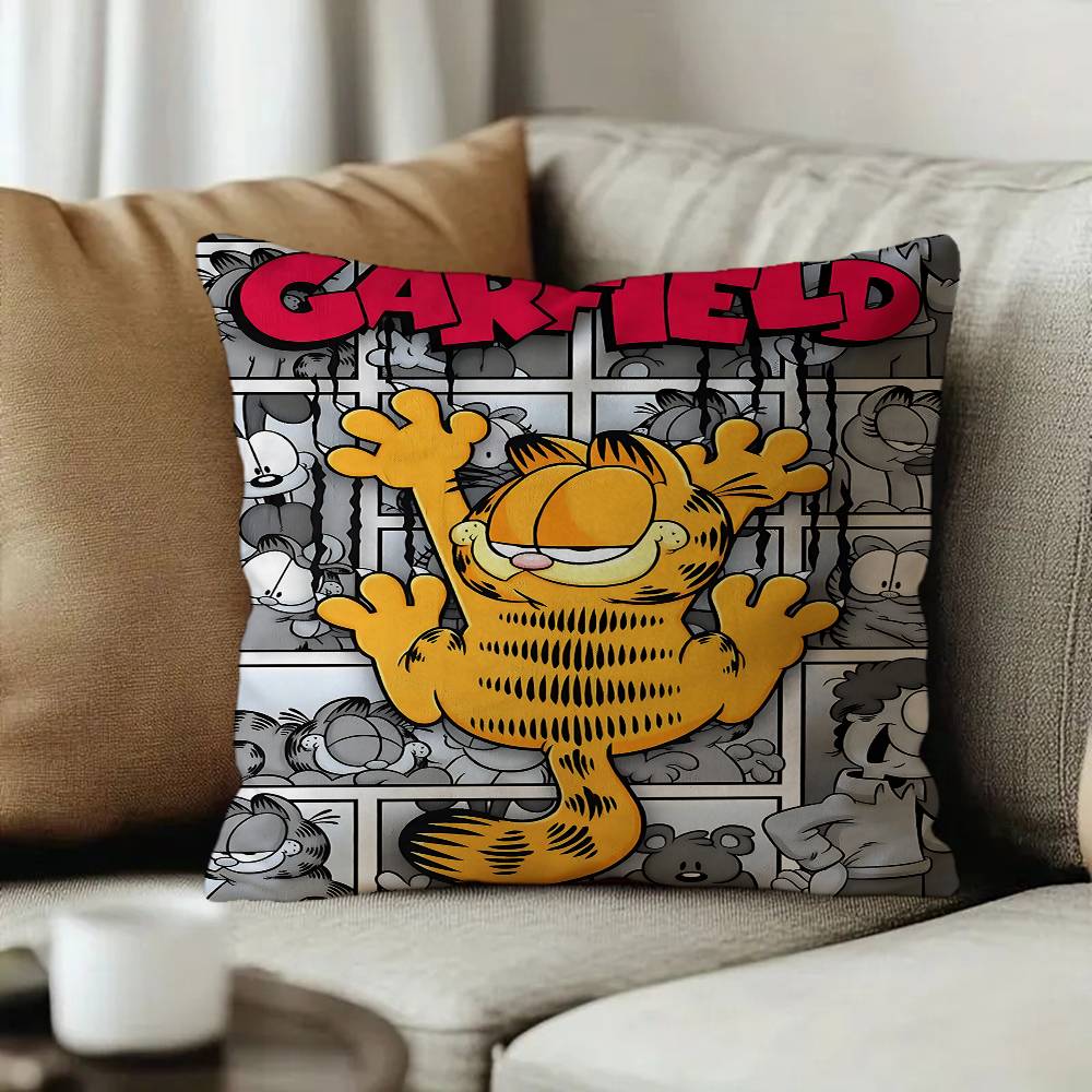 Cartoon GGarfield Maple Design Cushion Cover Happy Autumn Harvest decor Holiday Decorati Pillow Cover