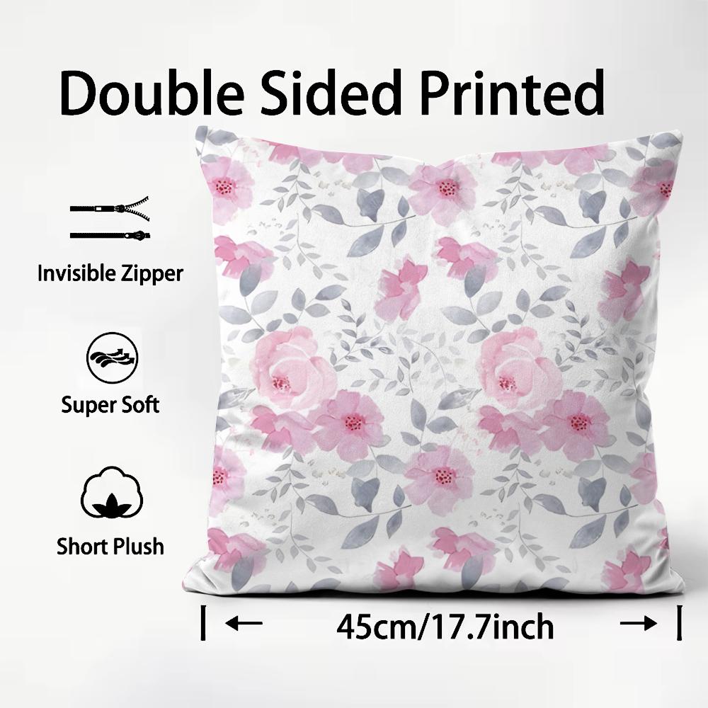 Cute Texture Cushion Cover Comfortable Reversible Pillow Cover Ideal For Car Sofa Bedroom & Beyond