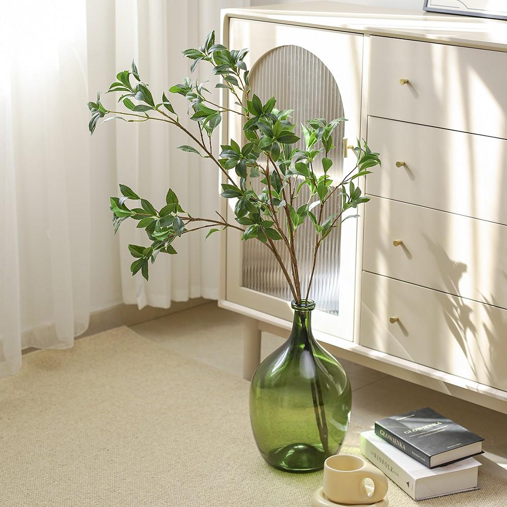 Eleganter Holz-Grün-Künstlicher Blumenbaum für Innenraumdekoration & Landschaftsgestaltung