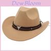 Ethnic Cowboy Hat With Sun Protection And Breathable Cotton For Summer Outdoor Activities