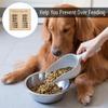 Dog Feeding Chart Wooden Board For Busy Owners with Feeding Switches User Friendly Sliding Indicators Pet Care Solution