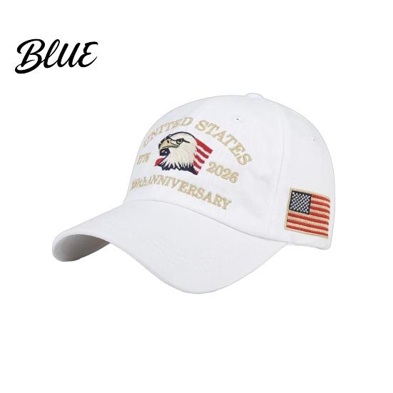 Retro Patriotic Cap Baseball Cap Vintage Worn Style Washed Denim Hat 250th Anniversary Veterans Day Hat 1776-2026 Embroidered Dad Adjustable