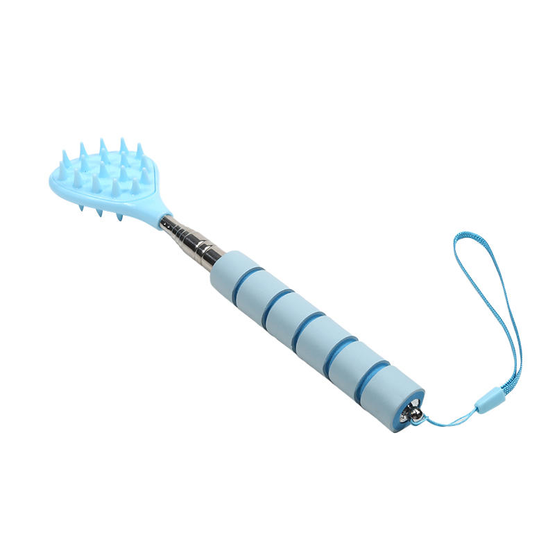 

Extendable Cactus Back Scratcher For Cat Pet Spikes Foam Handle One Hand Itch Stick For Men Women Point Massage Tool Portable світло-синій колір