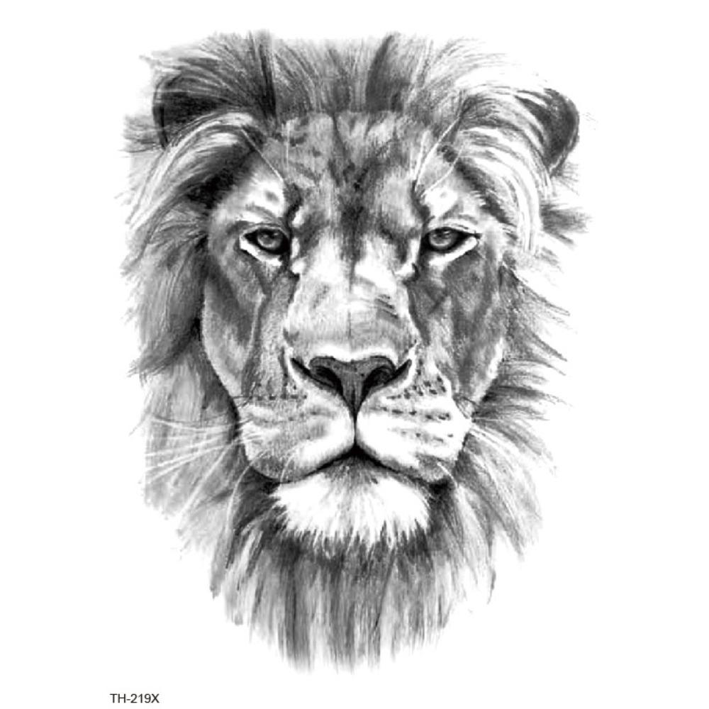 Water Transfer Decals Tiger Lion Wolf Tattoo Stickers Animal Body Art Tattoo  Finger Hand Legs