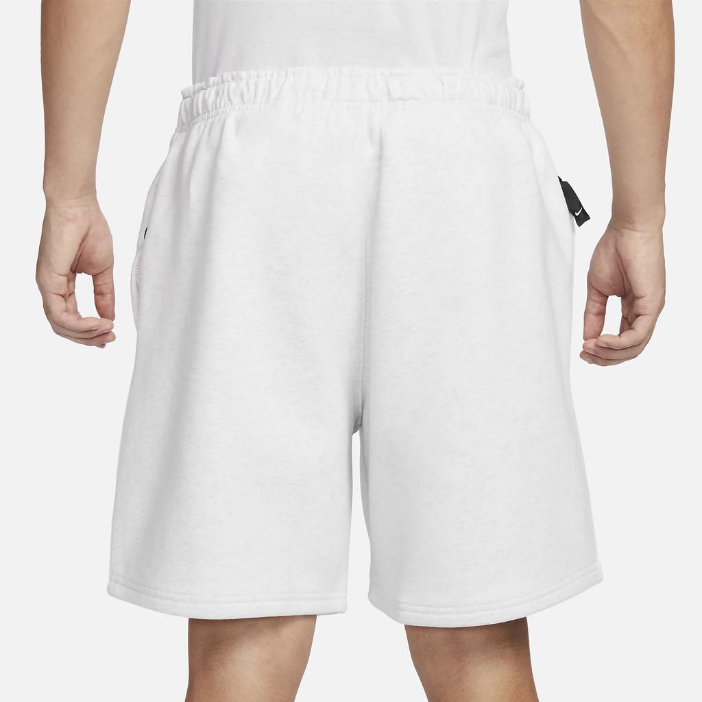 Nike Solo Swoosh Solid Color Logo Elastic Waist Sports Shorts Men Bottoms White DV3055-051