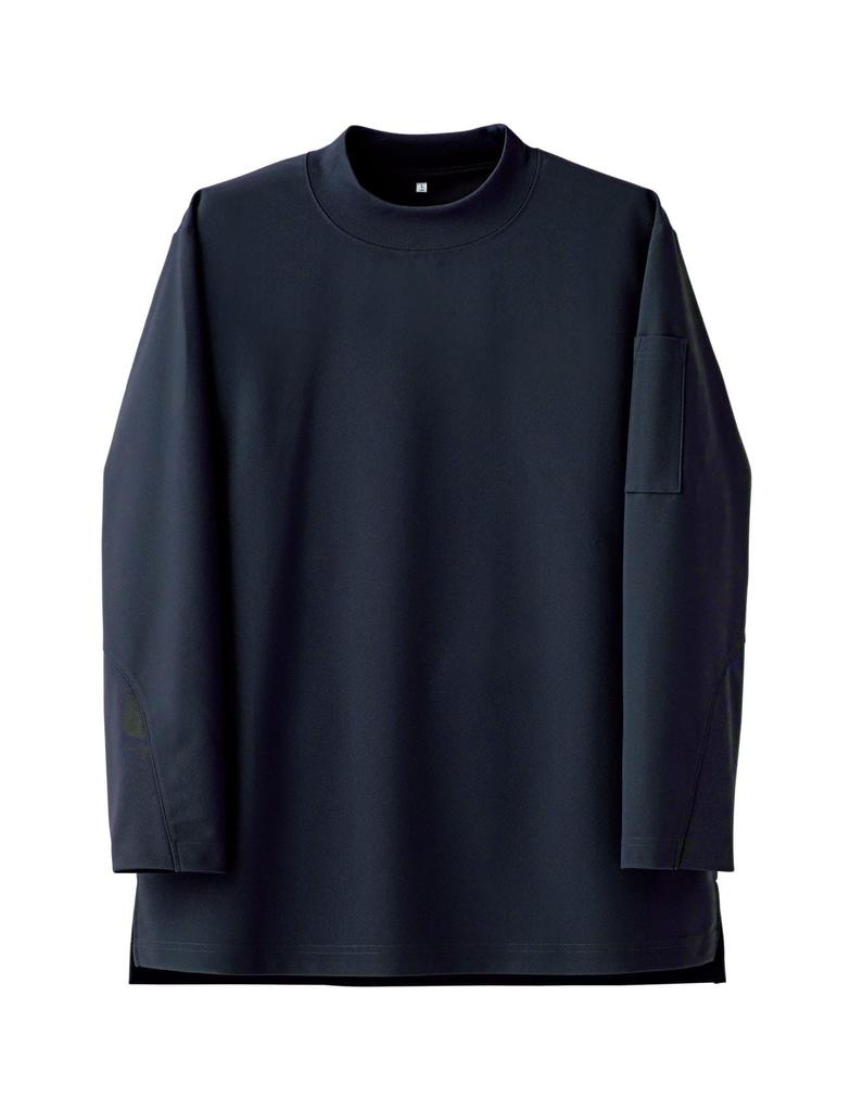 Seven Uniform CU1963-1 Navy LL Mock Neck Long Sleeve T-Shirt