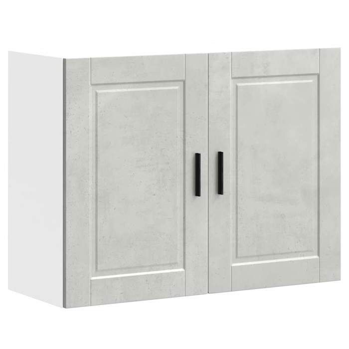 VidaXL Porto Concrete Grey Engineered Wood Kitchen Wall Cabinet, Kitchen Wall Unit, Cabinet for Kitchen Wall, 854071