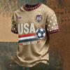 Men's Football Neck Printed Top for Casual and Day Wear