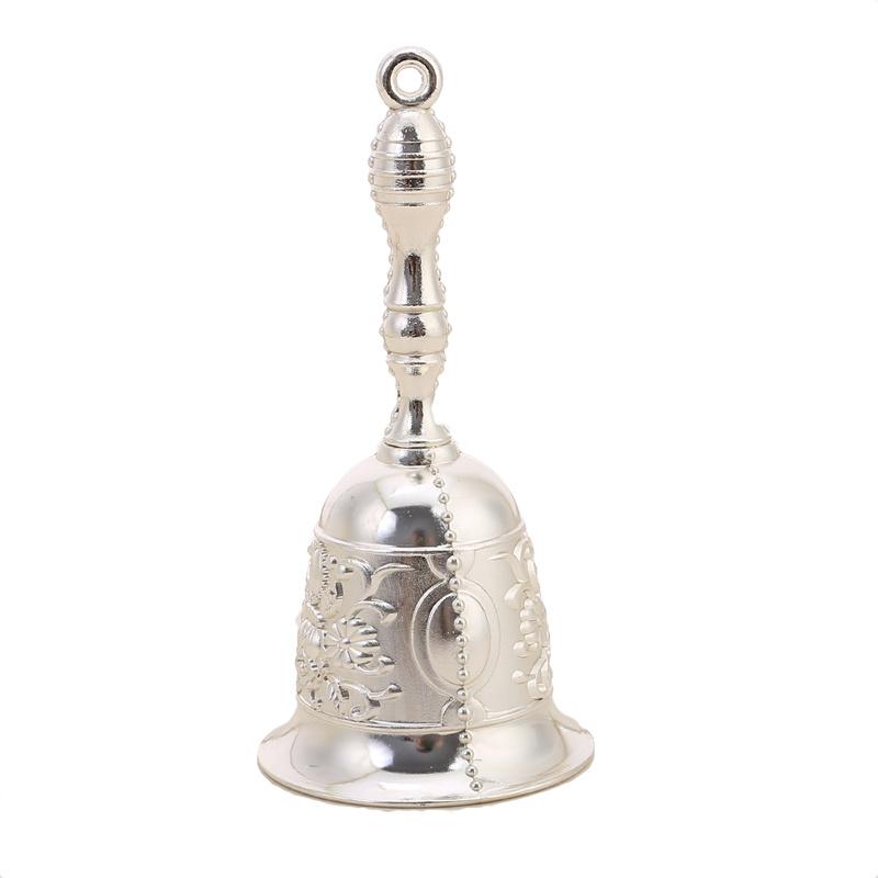 

1 шт., ретро металлический тон, европейский стиль, ручной колокольчик, ремесло, украшение, будильник, ремесленный Рождественский колокольчик, ветровой колокольчик, Рождественское ремесло