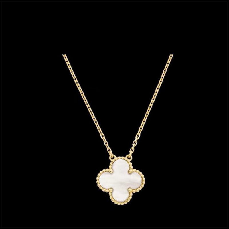 15MM Titanium Steel Four-leaf Clover Single Necklace Does Not Lose Color Ladies High-grade Necklace
