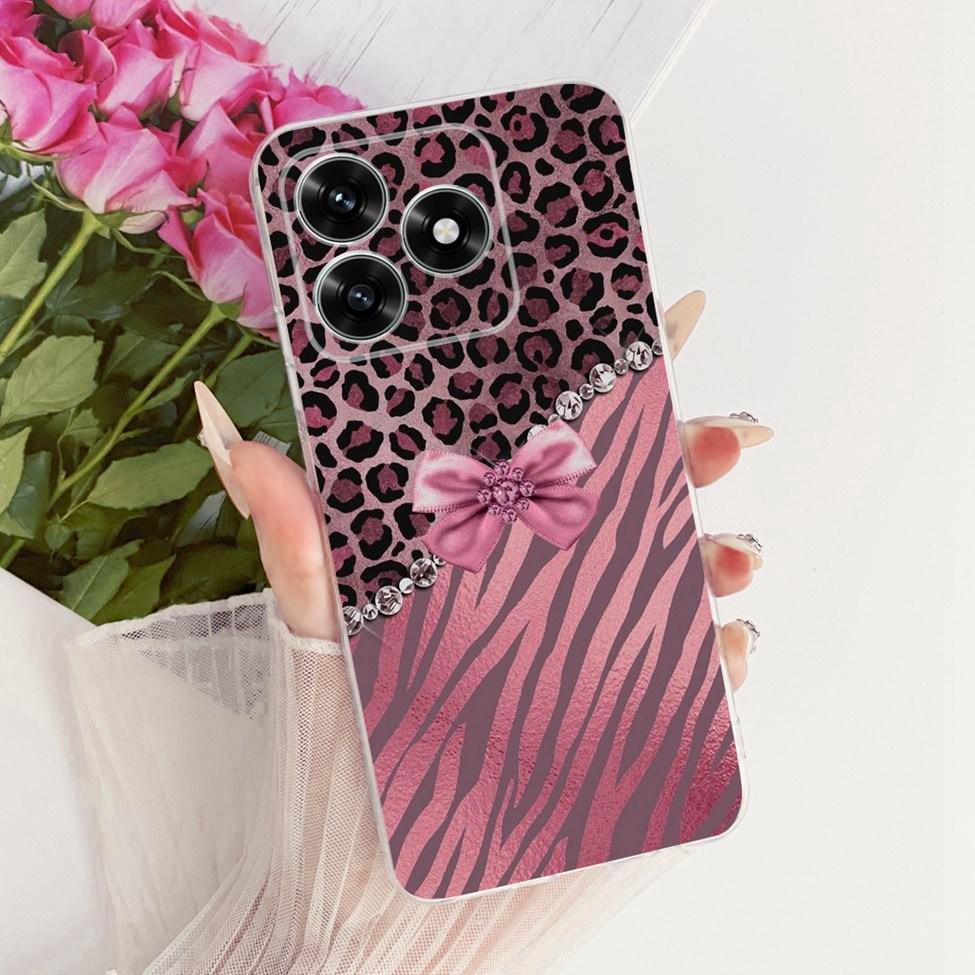 Etui na Honor X5C Plus Pokrowiec Przezroczysty Luksusowy Uroczy Kot Moda Motyl Fajny Malowany Obudowa Na Honor X5cPlus